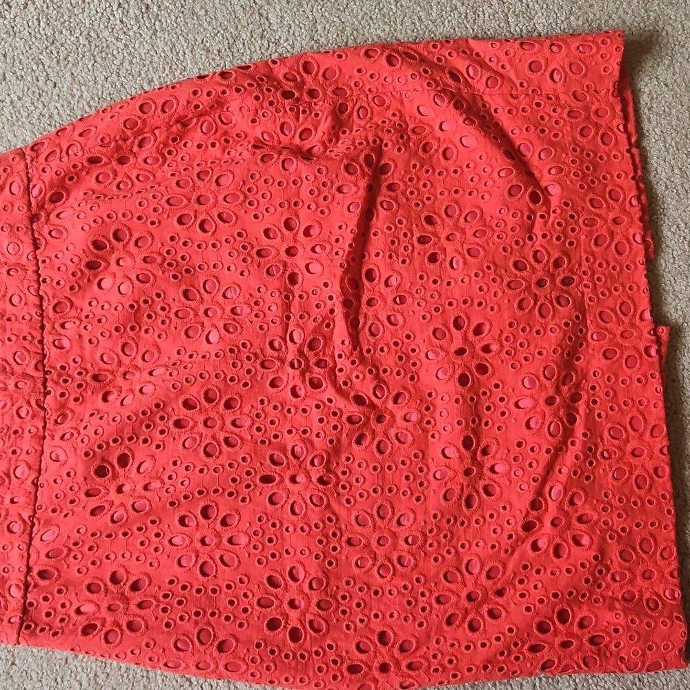 J. Crew Vibrant Coral Mini Skirt